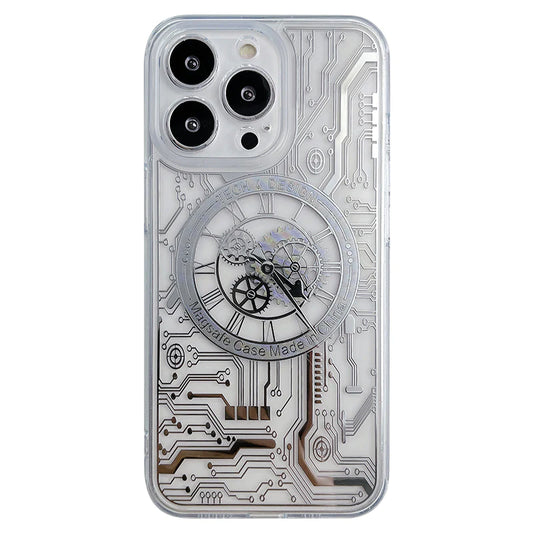iPhone case Mechanical Watch & Circuit iPhone Case With MagSafe